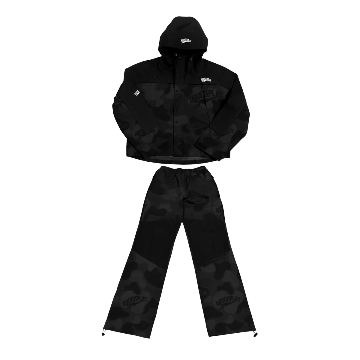 RoughPlay Water Resistance Camo TrackSuit (BLK)