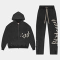 Godspeed OG Logo Sweatsuit V2 (Black Washed)